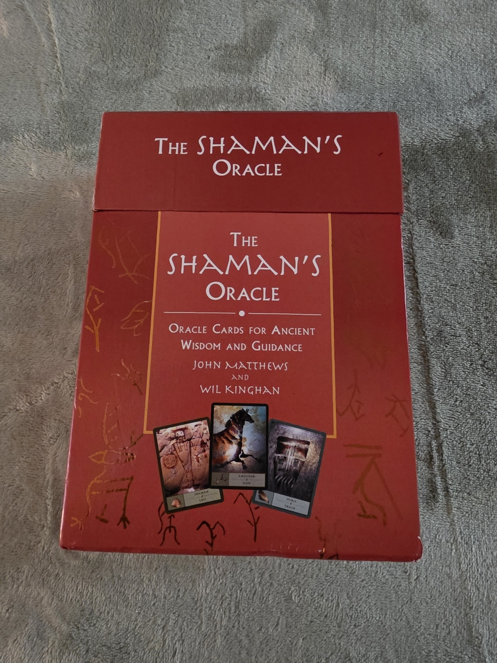 EUC- The Shaman's Oracle Card Deck - 52 Cards With Guidebook And Chart